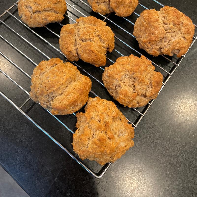 Whole Wheat Drop Biscuits